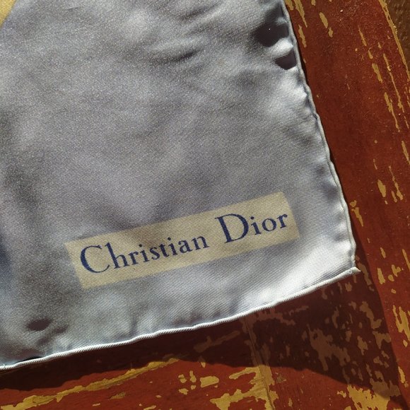 Vintage 100% silk Christian Dior Monogram Scarf - Picture 3 of 4
